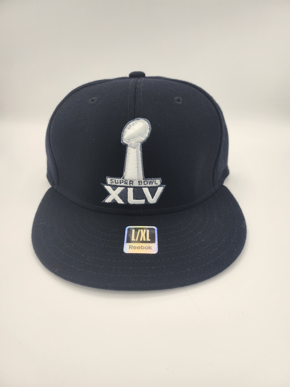 Reebok Super Bowl XLV Black Snapback Hat NWT